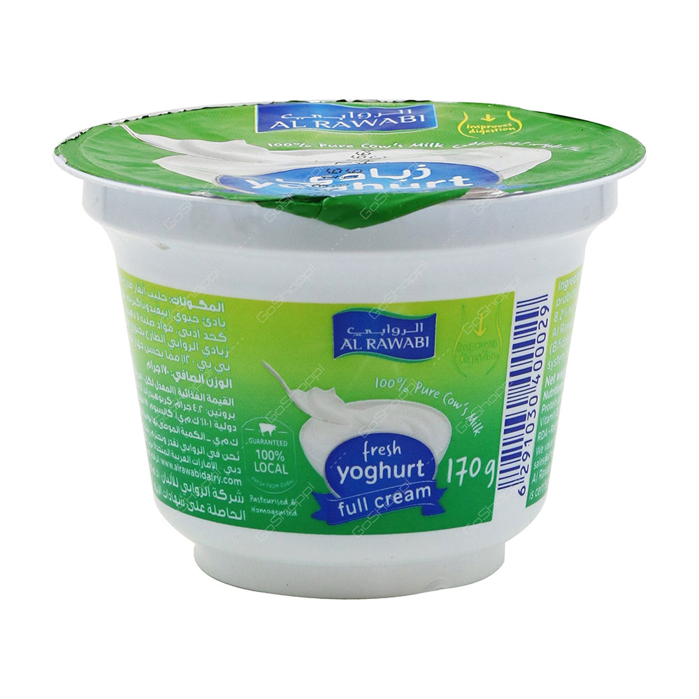 Al Rawabi Fresh Yoghurt Full Cream 170 g