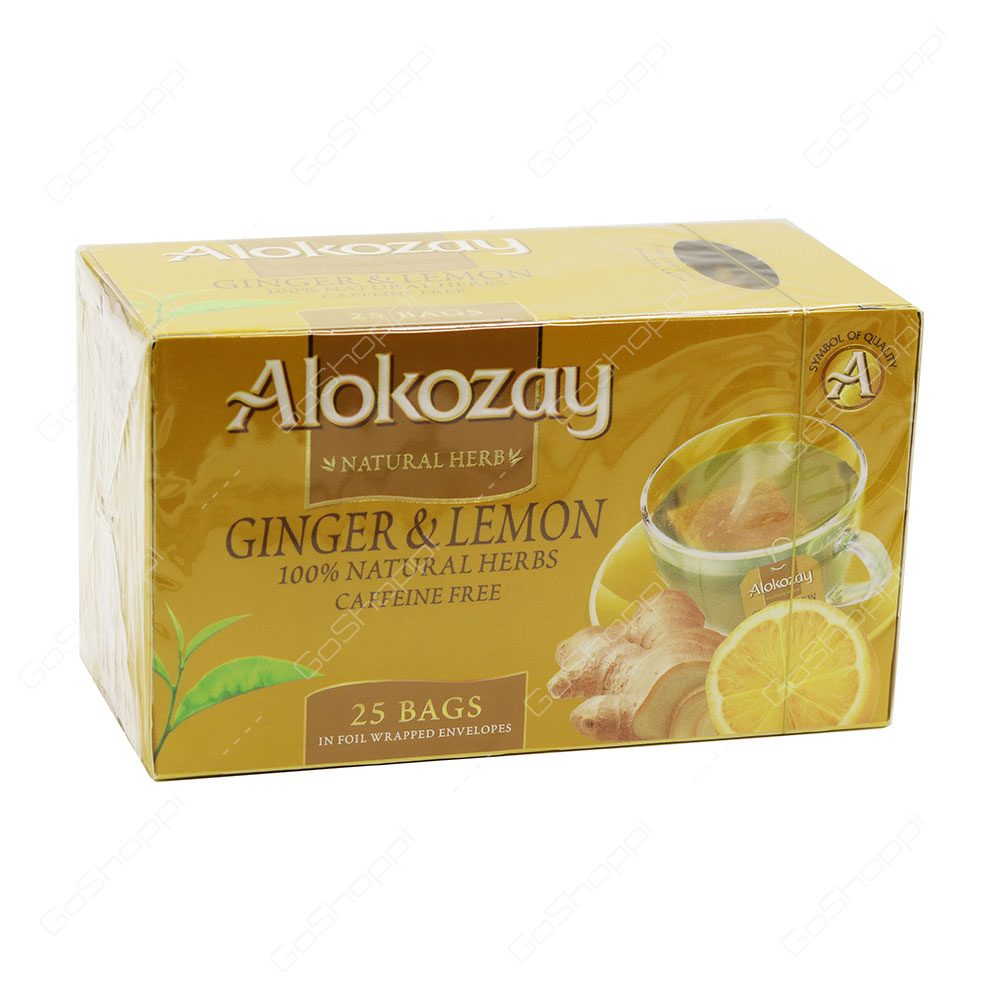 Alokozay Ginger And Lemon Tea Bags 25 Bags