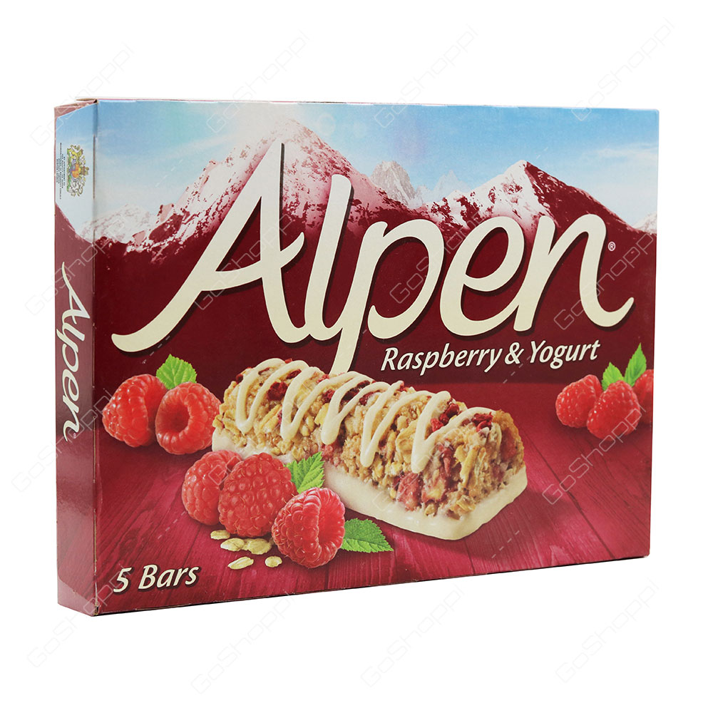 Alpen Raspberry And Yogurt Cereal Bars 5 Bars