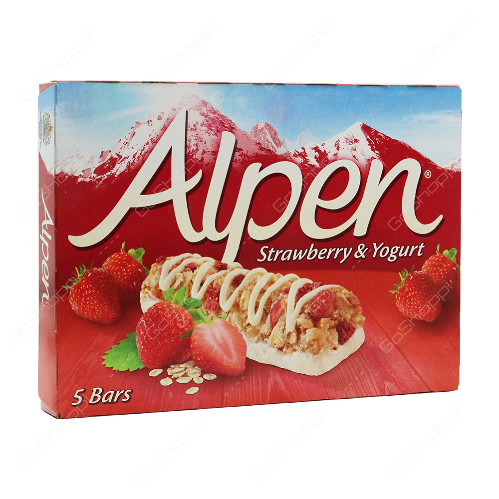 Alpen Strawberry And Yogurt Cereal Bars 5 Bars