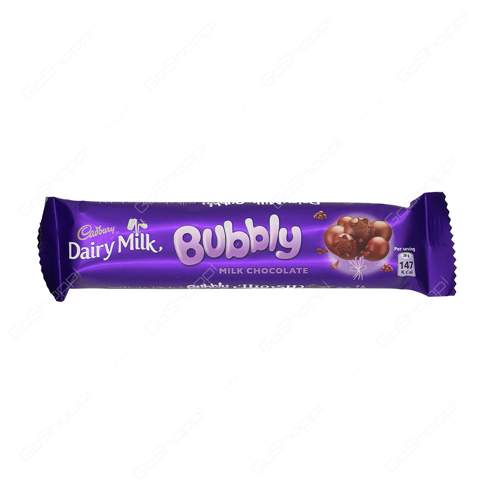 Cadbury Dairy Milk Bubbly Milk Chocolate 28 g