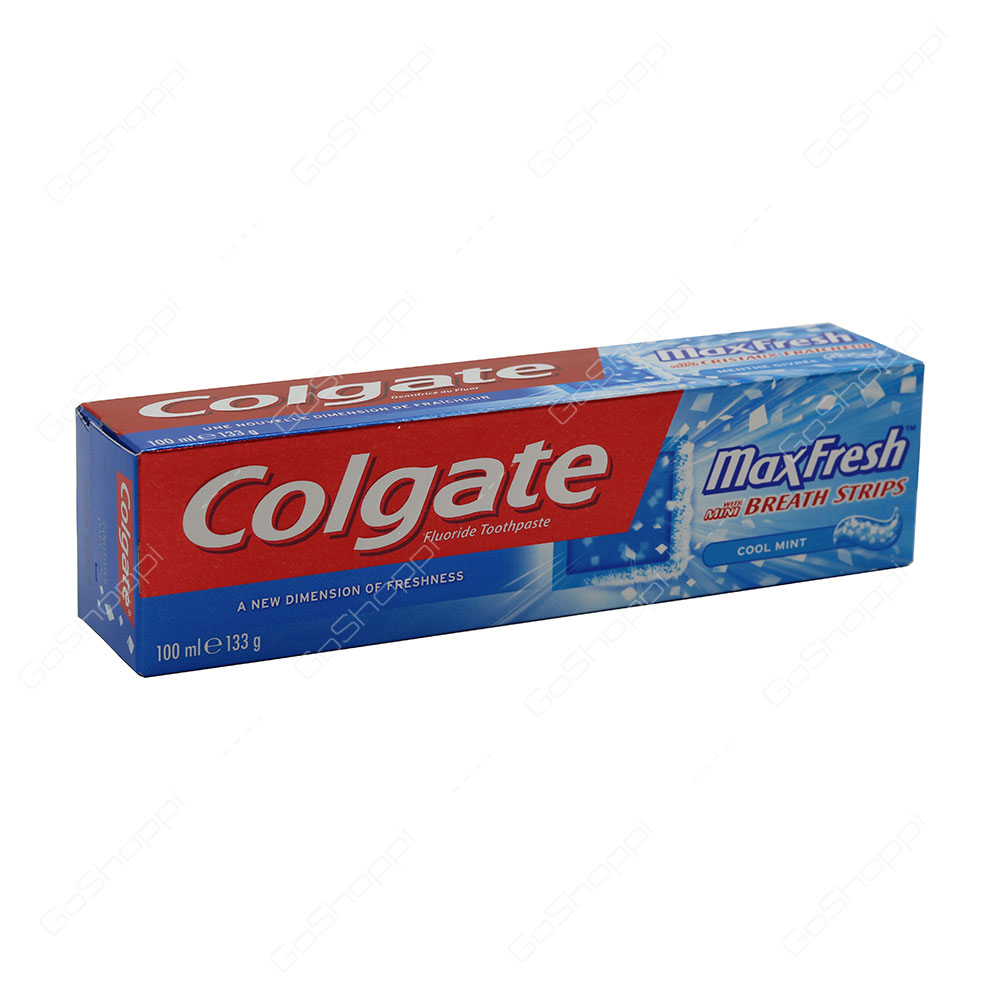 Colgate Max Fresh With Mini Breath Strips Cool Mint Toothpaste 100 ml