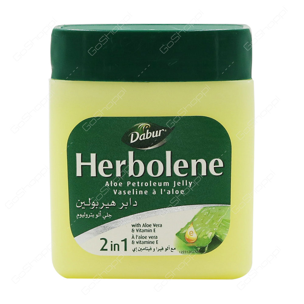 Dabur Herbolene Aloe Petroleum Jelly 2 In 1 With Aloe Vera And Vitamin E 225 ml