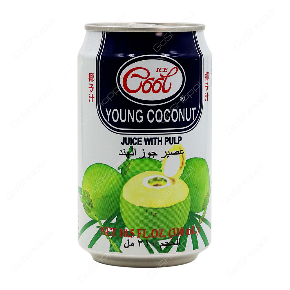 Ice Cool Young Coconut Juice With Pulp 310 ml