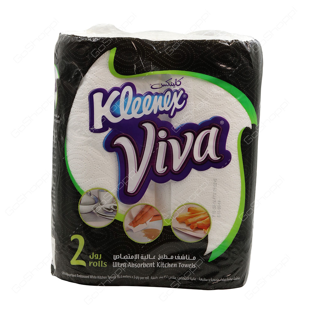 Kleenex Viva Ultra Absorbent Kitchen Towels 2 Rolls
