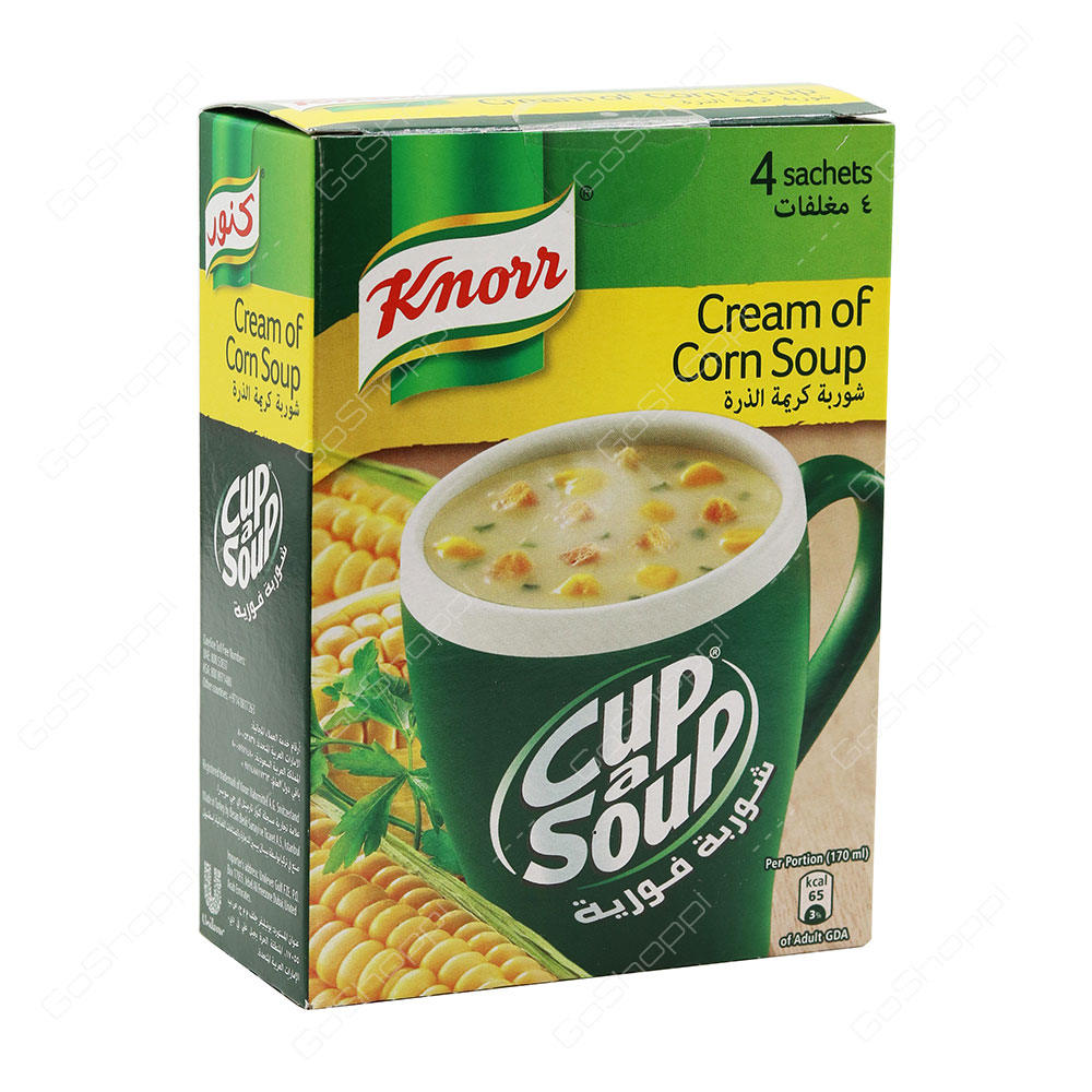 Knorr Cup a Soup Cream of Corn Soup 4 Sachets