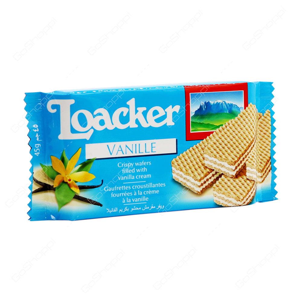 Loacker Vanille Crispy Wafers 45 g