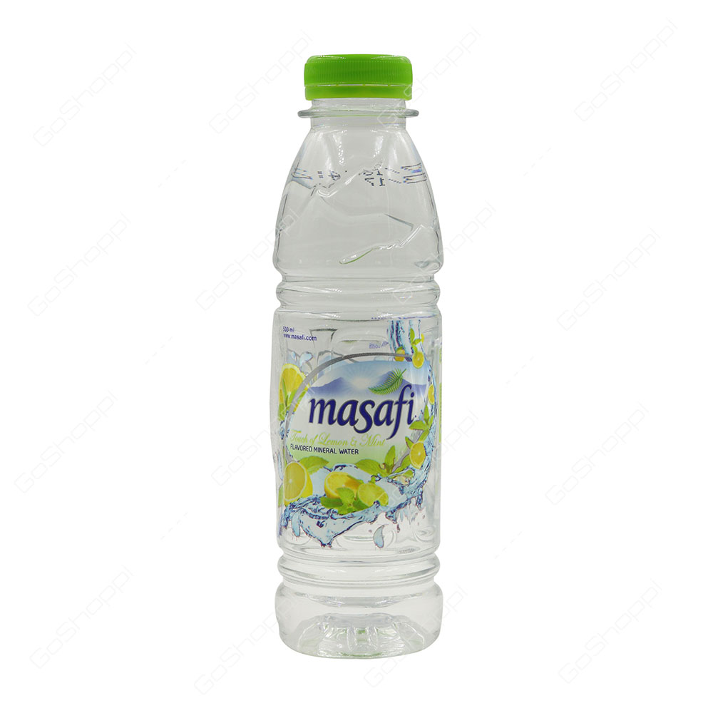 Masafi Lemon and Mint Flavored Mineral Water 500 ml