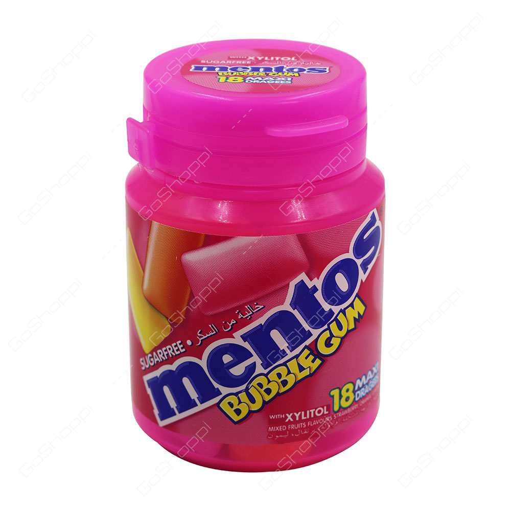 Mentos Sugarfree Bubble Gum With Xylitol 18 pcs
