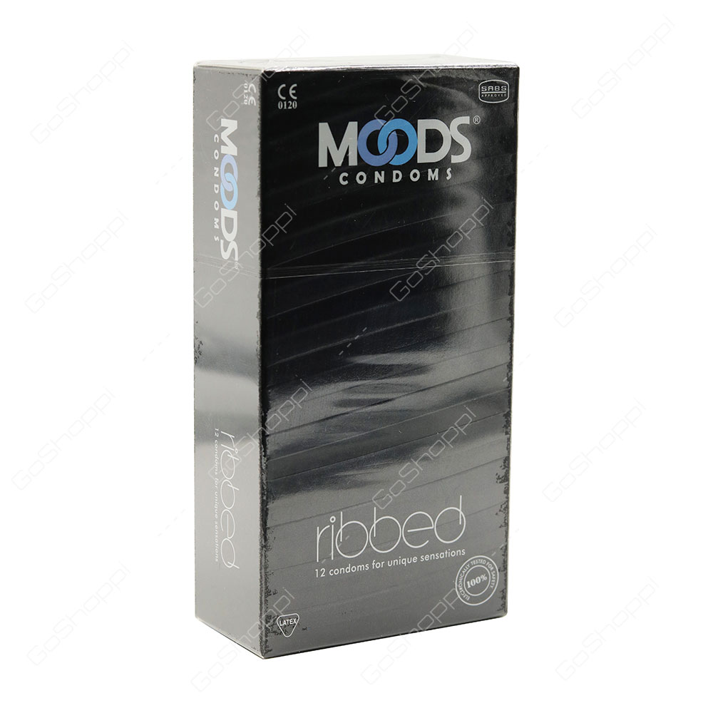 Moods Ribbed Condoms 12 pcs