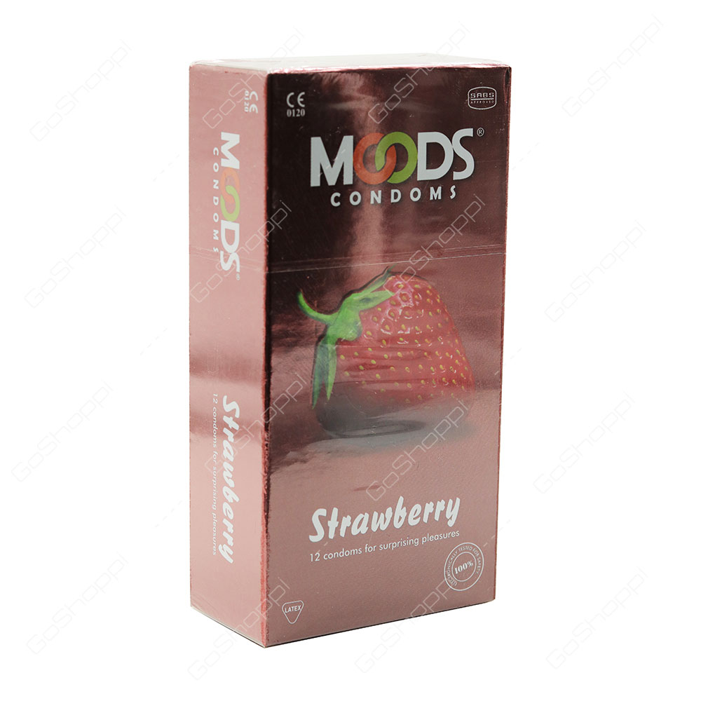 Moods Strawberry Condoms 12 pcs
