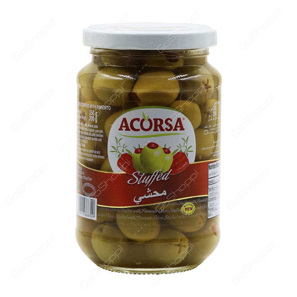 Acorsa Stuffed Green Olives With Pimento 350 g