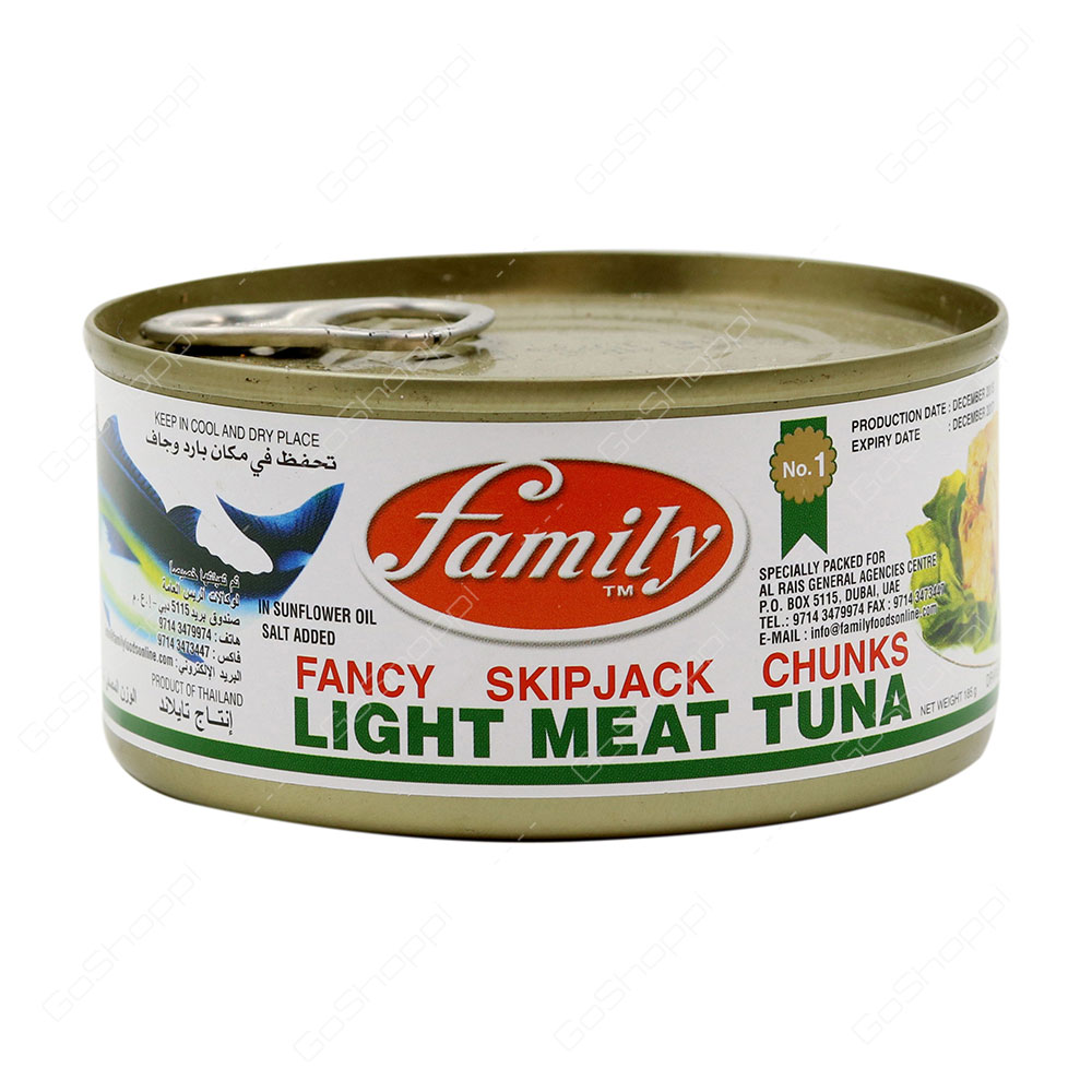Family Fancy Skip Jack Chunks Fancy Light Meat Tuna 120 g